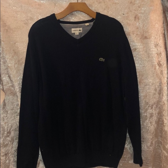 Lacoste Other - Lacoste V-Neck Jersey Sweater